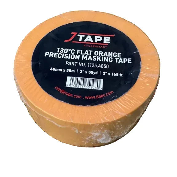 A roll of flat orange precision masking tape with low tack, branded as JTAPE.