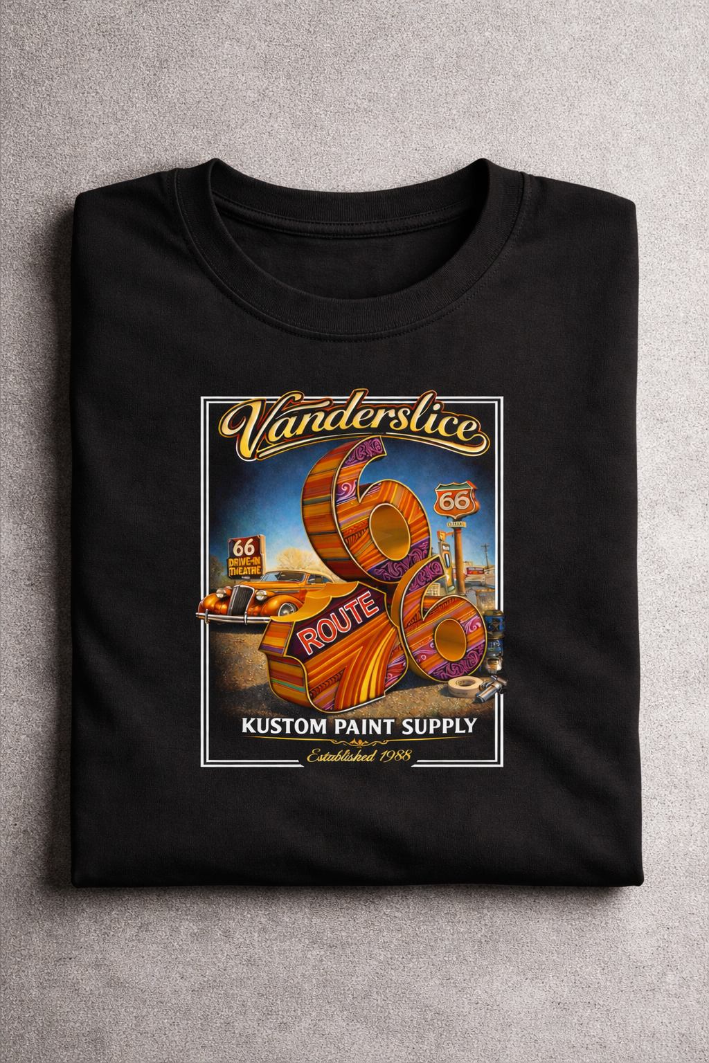 Route 66 Vanderslice Kustom Shop Tee
