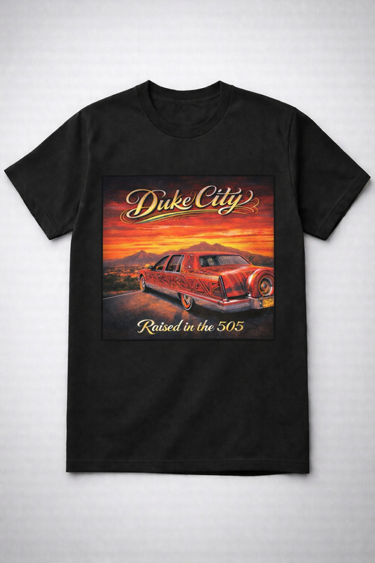 Duke City "Raised in the 505" Tee-'95 Cadillac