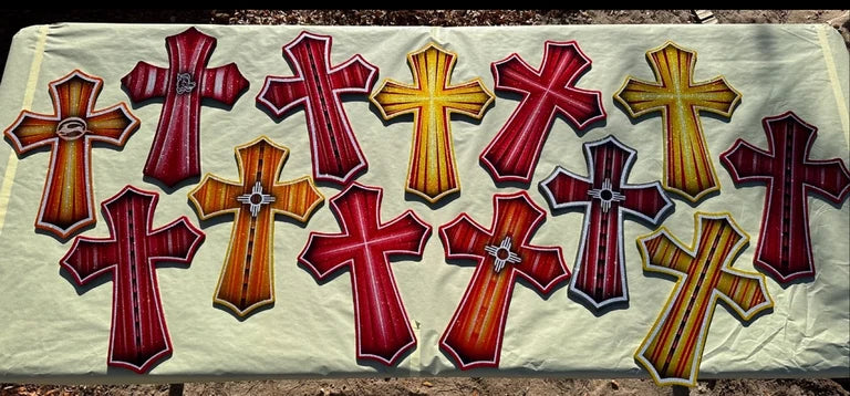 Customized Cross 15inch custom painted crosses – Vanderslice Kustom Shop