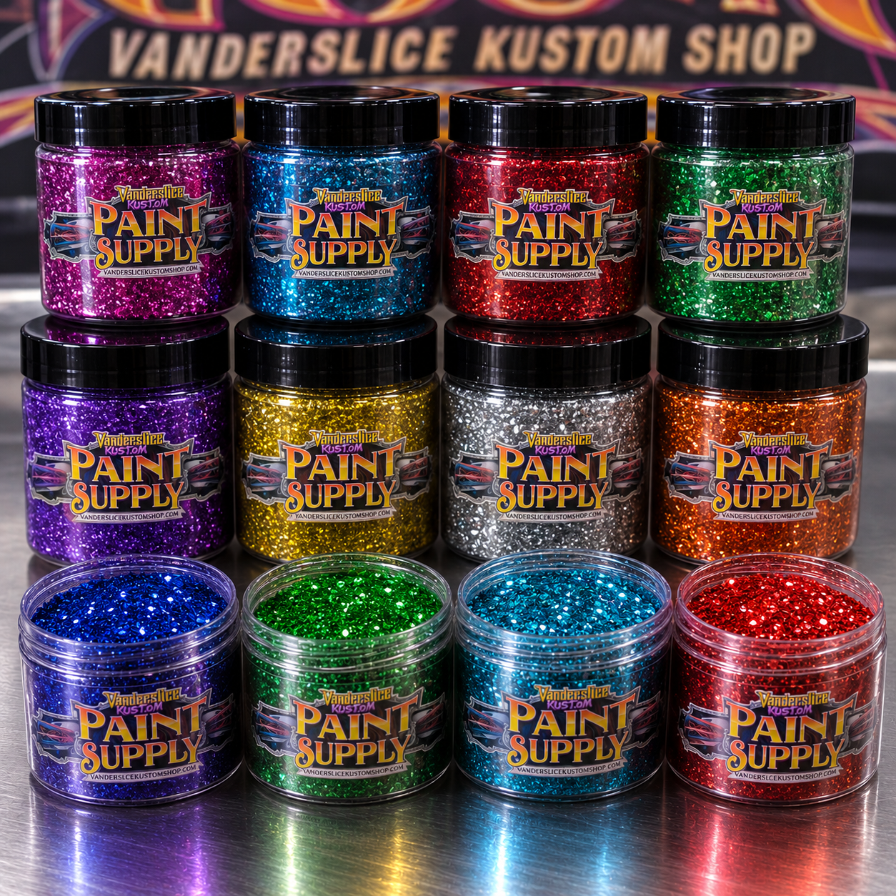 .008 Colored Metal Flake – Automotive Custom Paint Flake