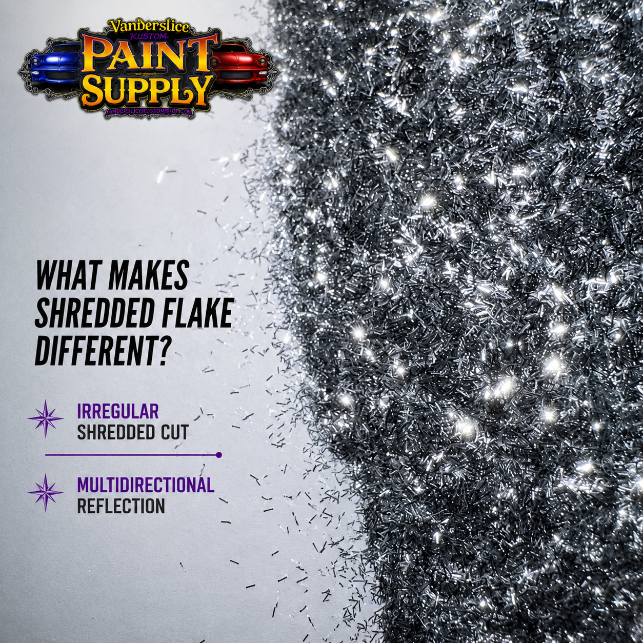 Shredded Metal Flake – Custom Automotive Flake