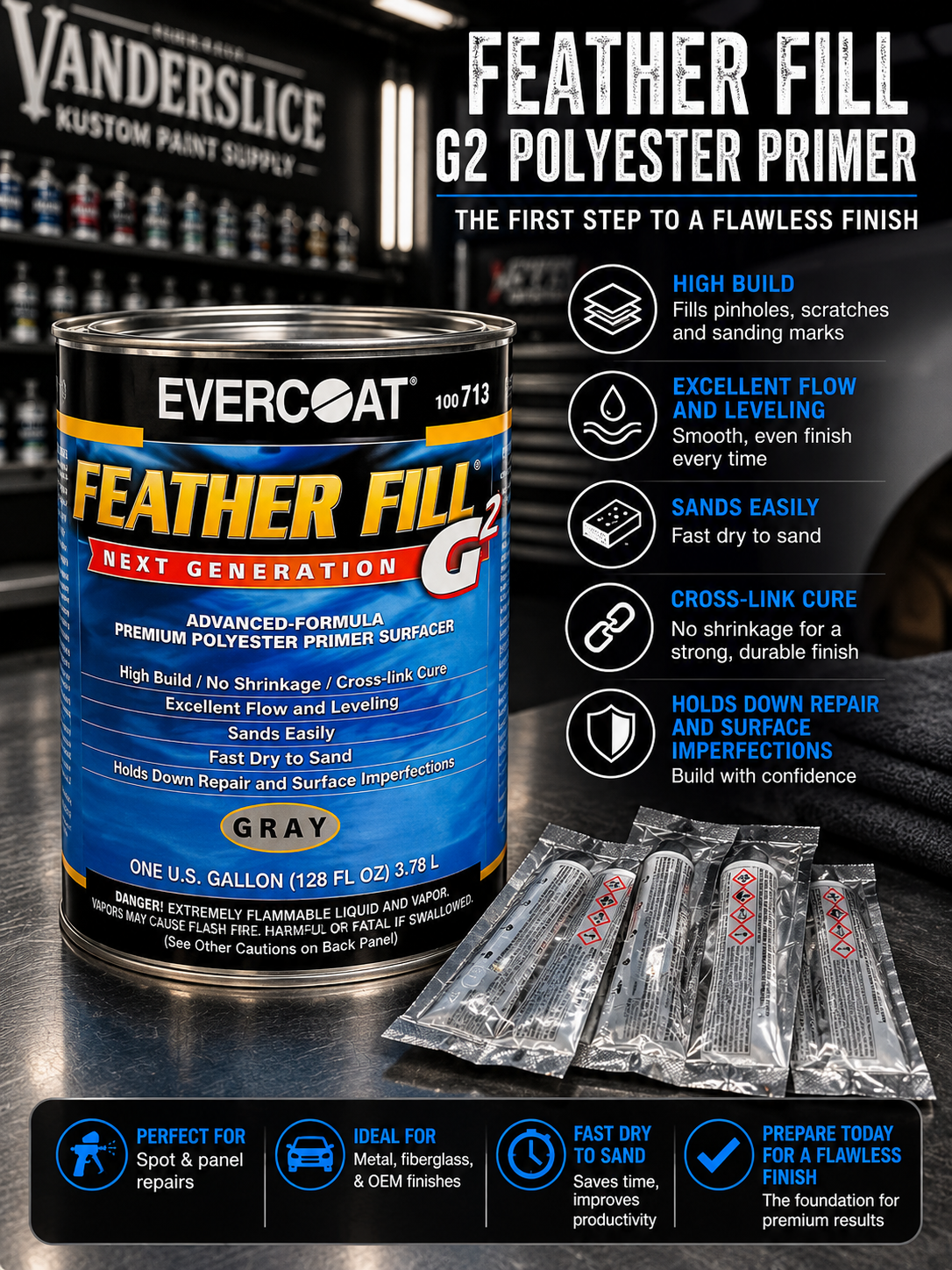 Evercoat Feather Fill G2 Polyester Primer Surfacer – High Build