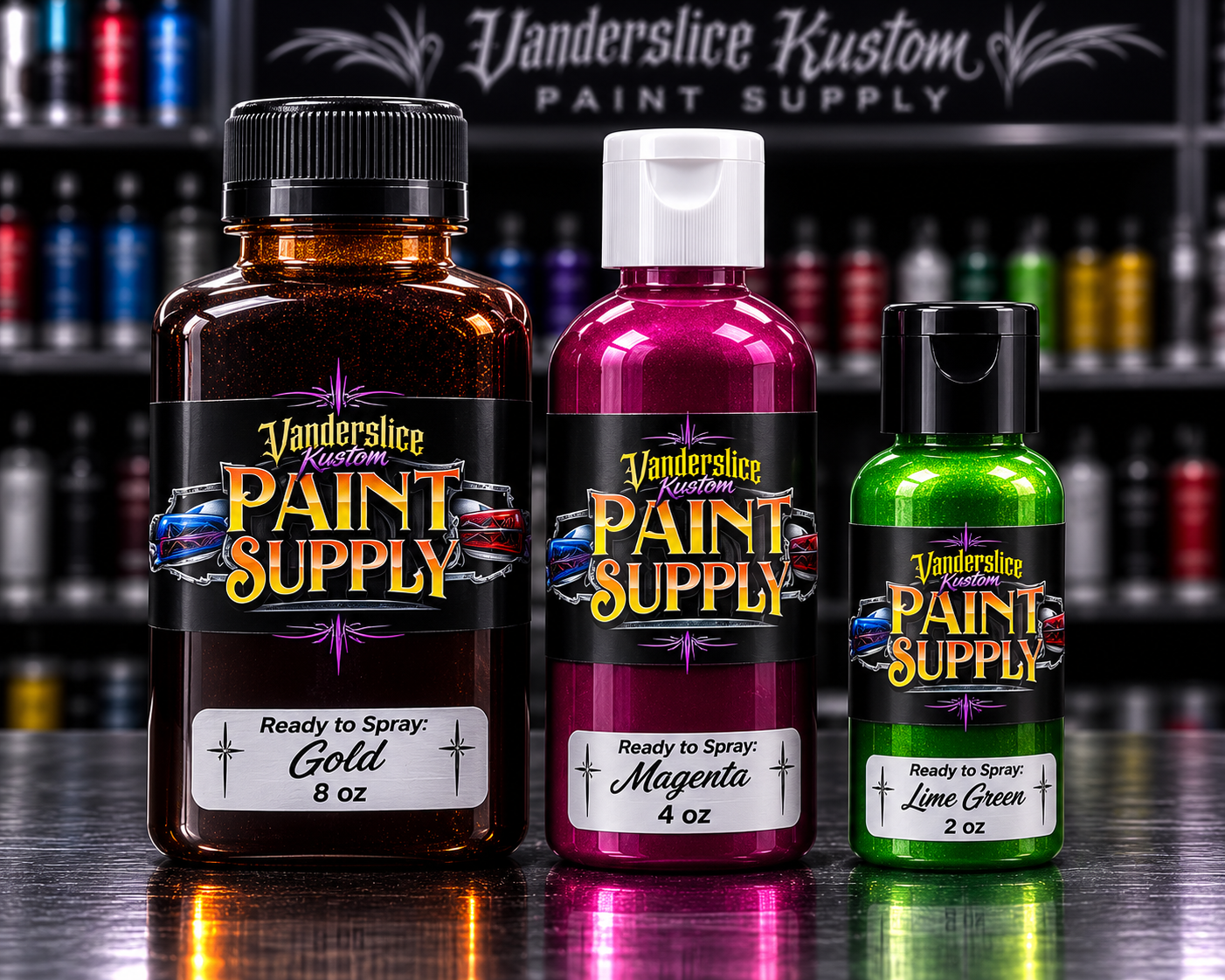 Ready-to-Spray Candy Paint Set-12 Colors
