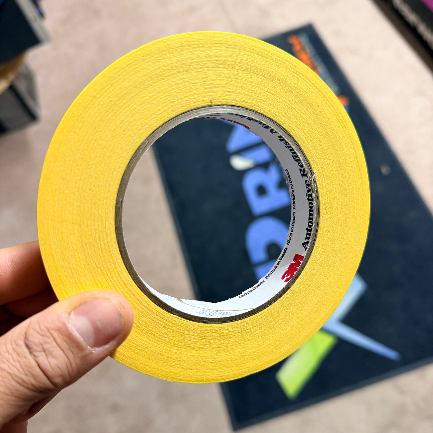 3M 3/4” yellow masking tape (1 roll)