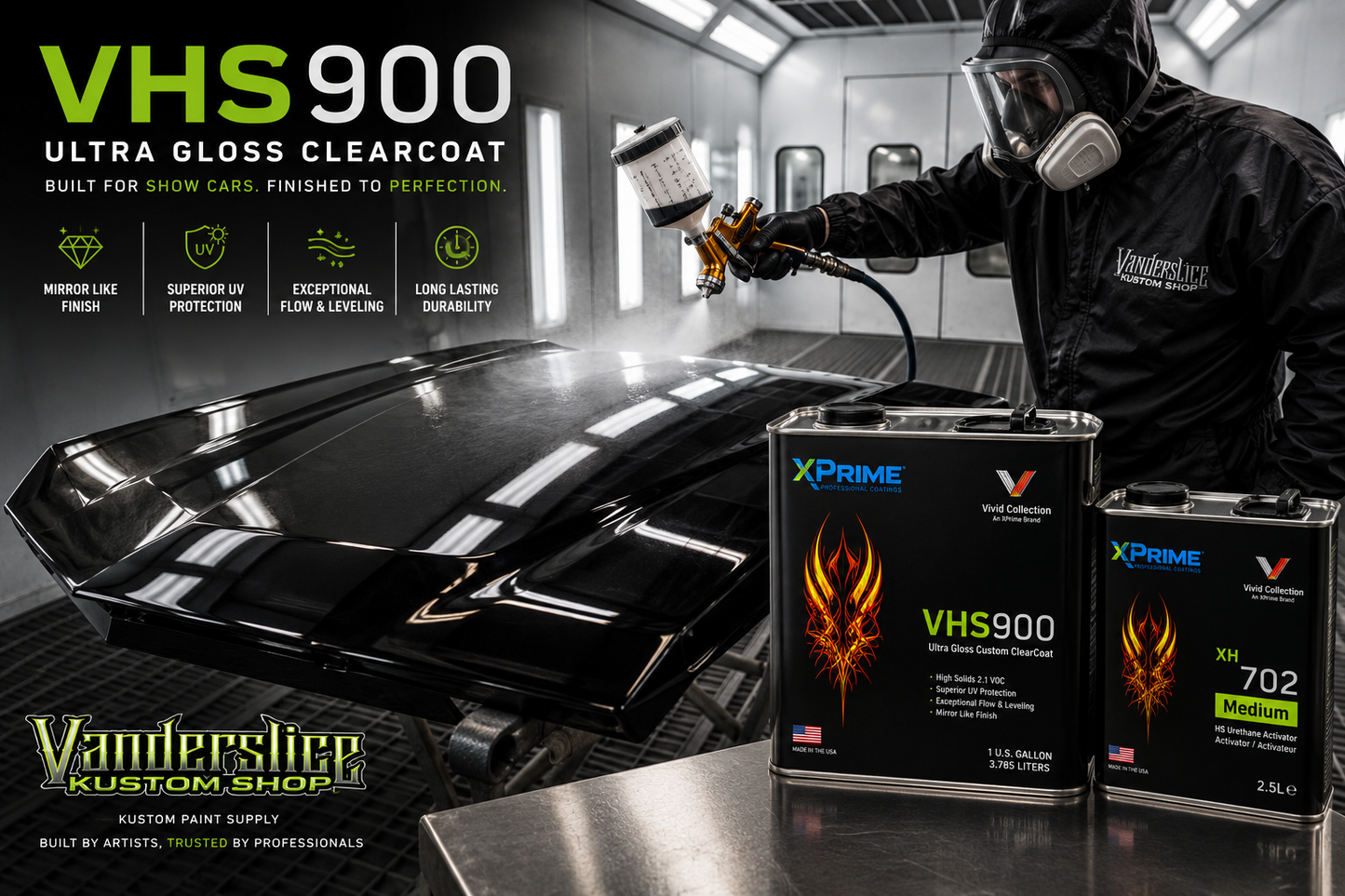 VHS900 High Solids Clear Coat Kit – Activator Included (1.75L System)