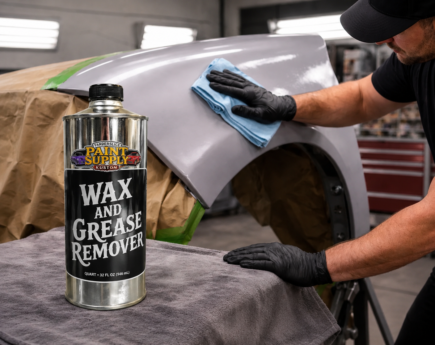 Automotive Wax & Grease Remover – Quart | Paint Prep Cleaner