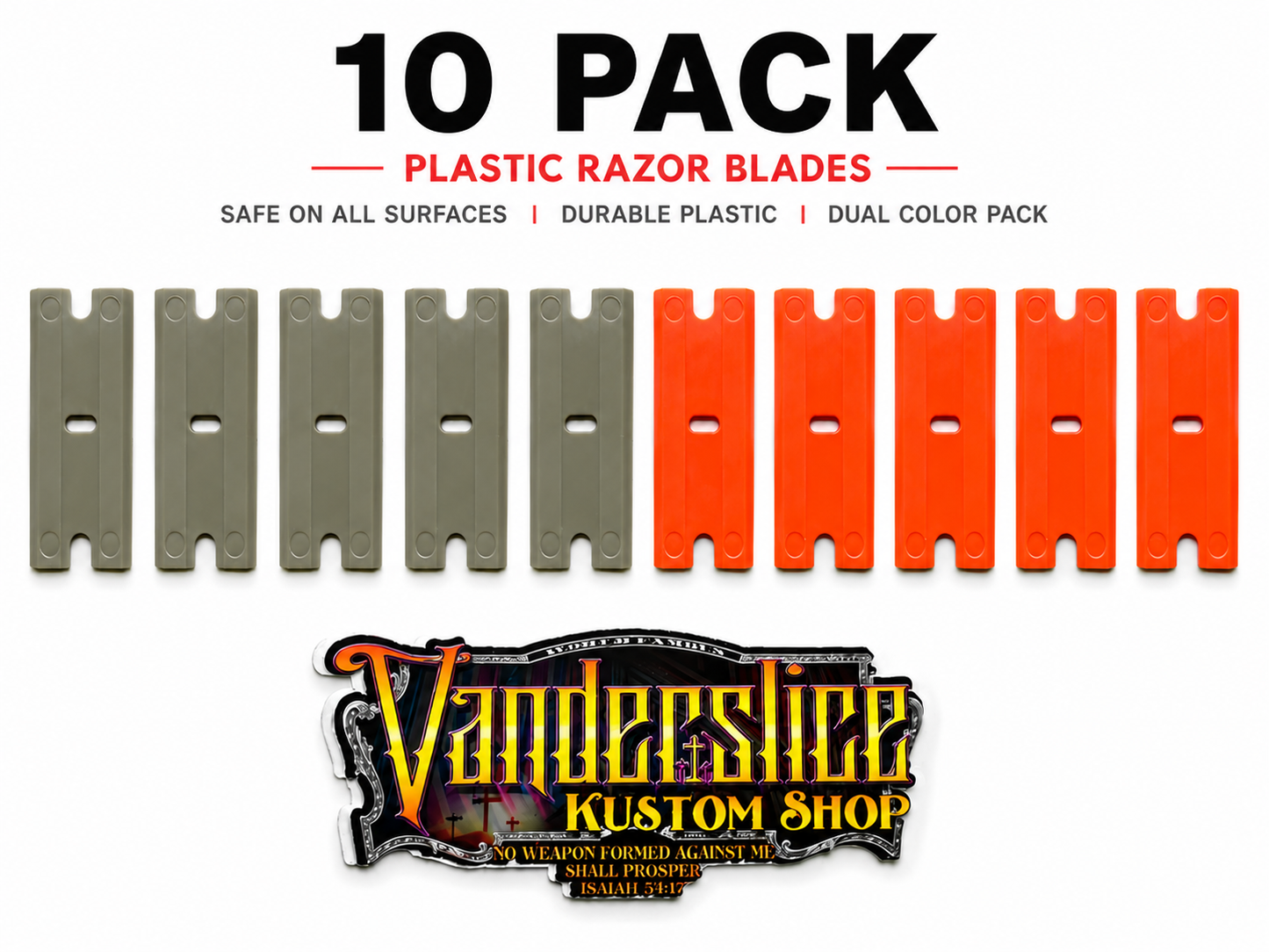 Plastic Razor Blades | Scratch-Safe Tape & Adhesive Removal