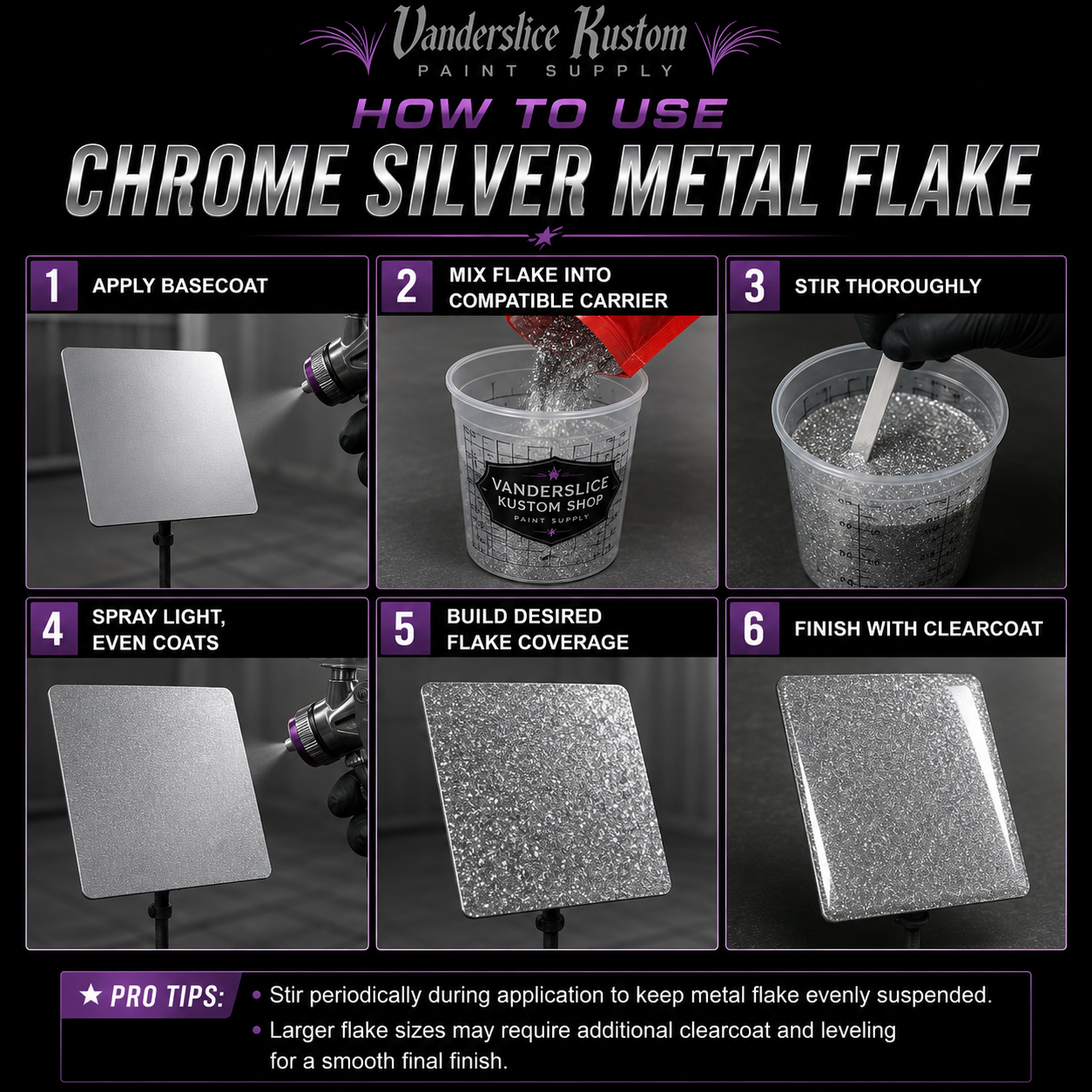 Chrome Silver Flake