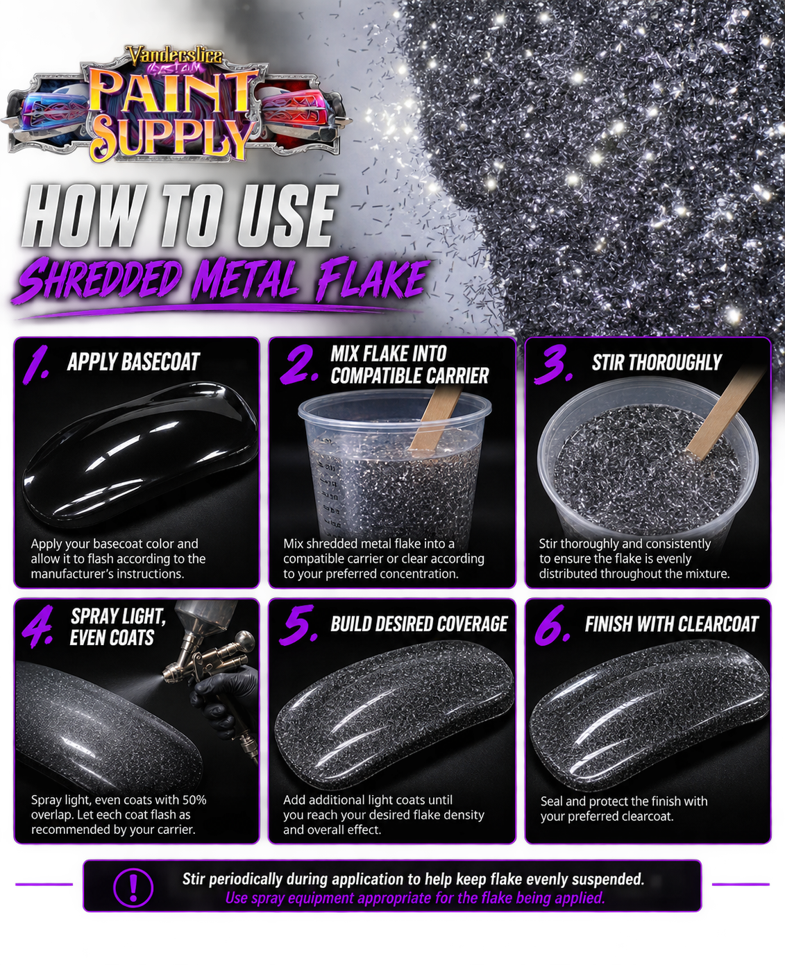 Shredded Metal Flake – Custom Automotive Flake