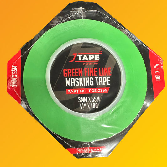 1/8" (3mm) JTAPE Green Fine Line Masking Tape
