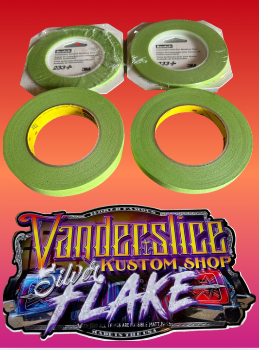 4 roll 3M green masking tape kit