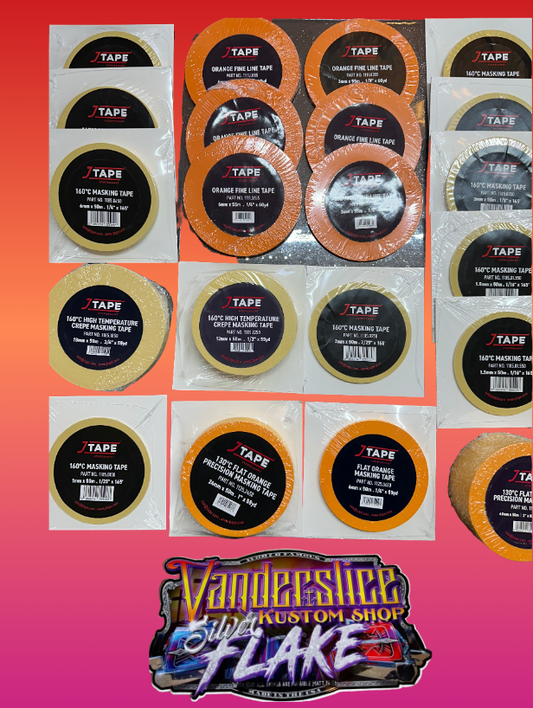 J-tape 21 roll kit Masking and Vinyl fine line , Precision masking tape low tack