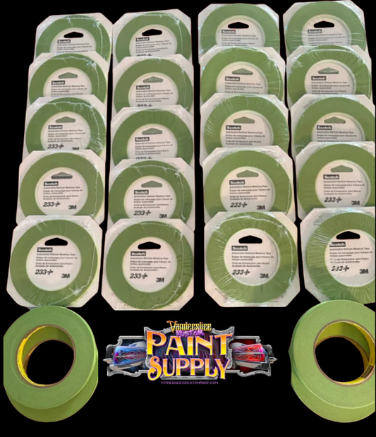24 Roll 3M Green Automotive Masking Tape Kit-Mixed Size Bundle