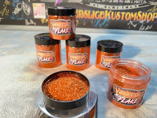 Orange flake. 008. 6oz.